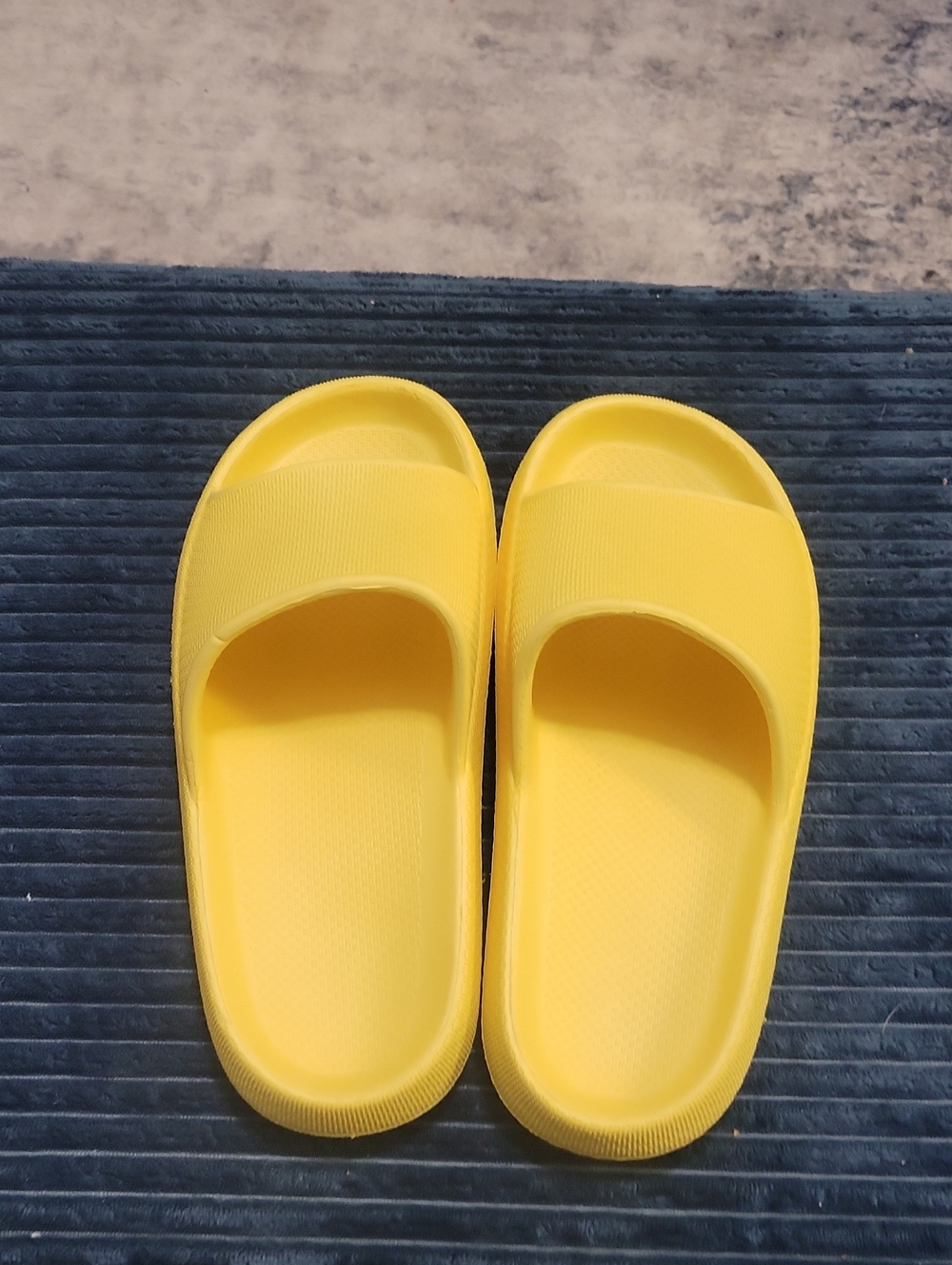 Yellow Slide Slippers for Women - Lightweight Comfort